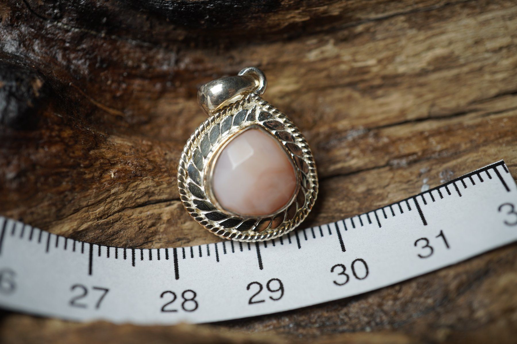 Ciondoli: Opal Rosa    Facettiert  Tropfen  Anhänger   925 Silber – Nuovo e nell'imballaggio originale da Balgach venduto da top_silver