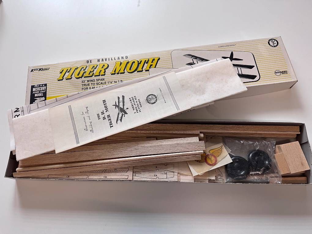 Modellismo RC: De Havilland Tiger Mothe – Nuovo e nell'imballaggio originale da Fahrwangen venduto da Hotroad61 1