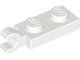 Lego White Plate, Modified 1 x 2 with Clip 1 Stück