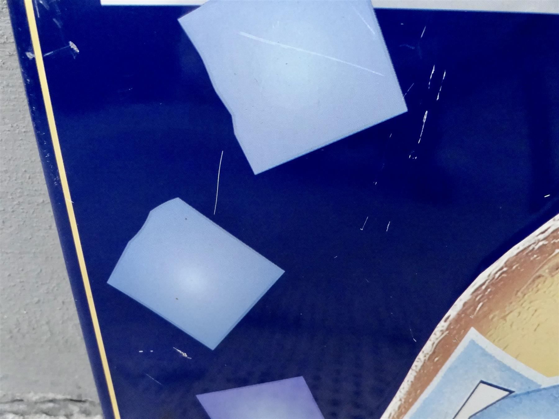 Feldschlösschen Insegne: BLECHSCHILD SCHILD BIER FELDSCHLÖSSCHEN ICE BEER WERBESCHILD – Nuovo e nell'imballaggio originale da Kerzers venduto da bottlesandboxes 3