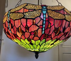 Tiffanystil Deckenlampe mit spezielle Glas Lampenschirm