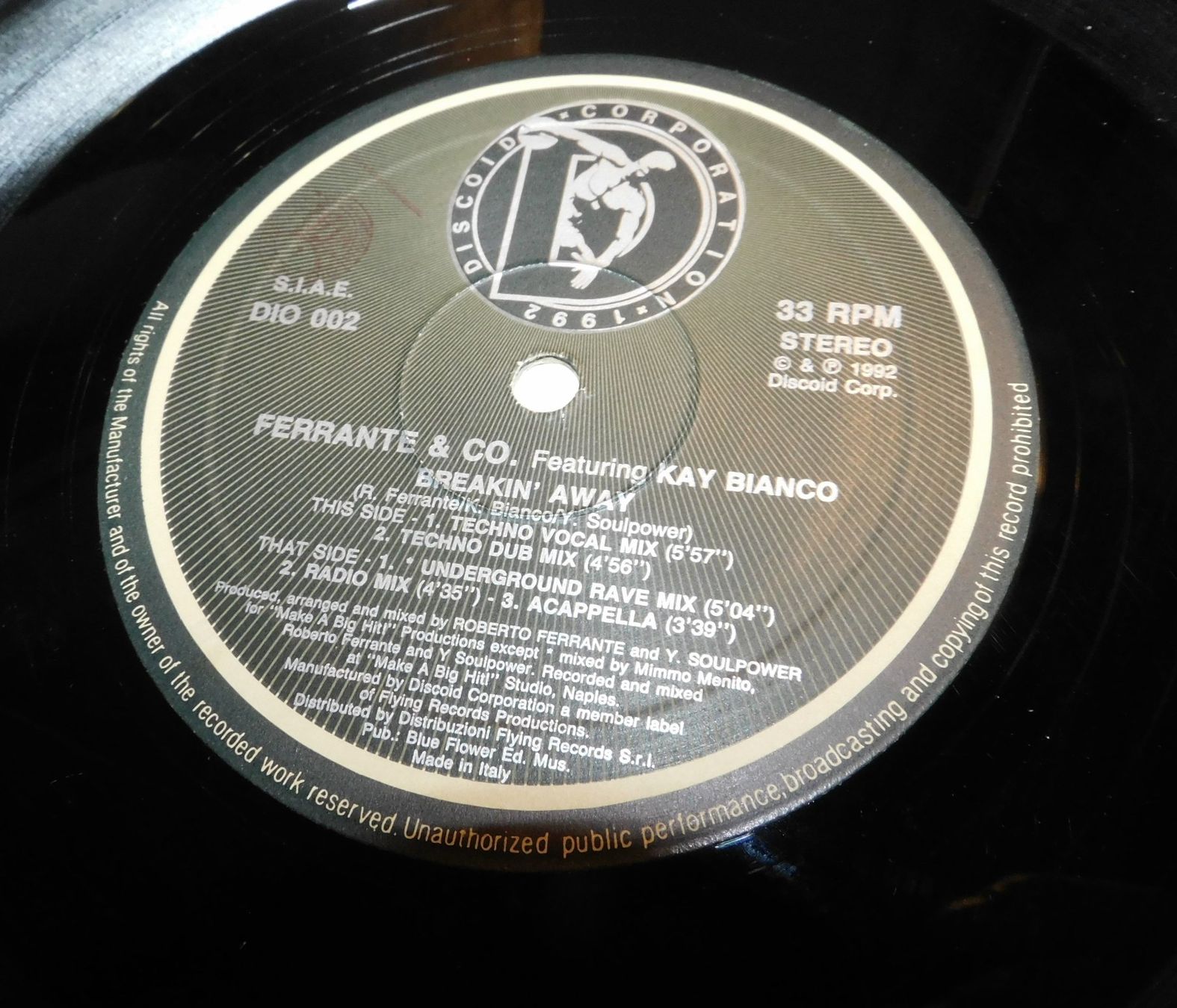 Dischi in vinile: LP  1992 Breakin Away Underground Rave     LP – Usato da Sursee venduto da 76