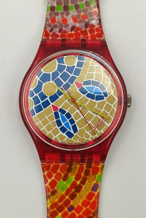 Swatch Montres: ungetragene 1990 Swatch Gent RAVENNA (GR107, Standard) – Neuf (Voir description) à St.Gallen par Clu 2