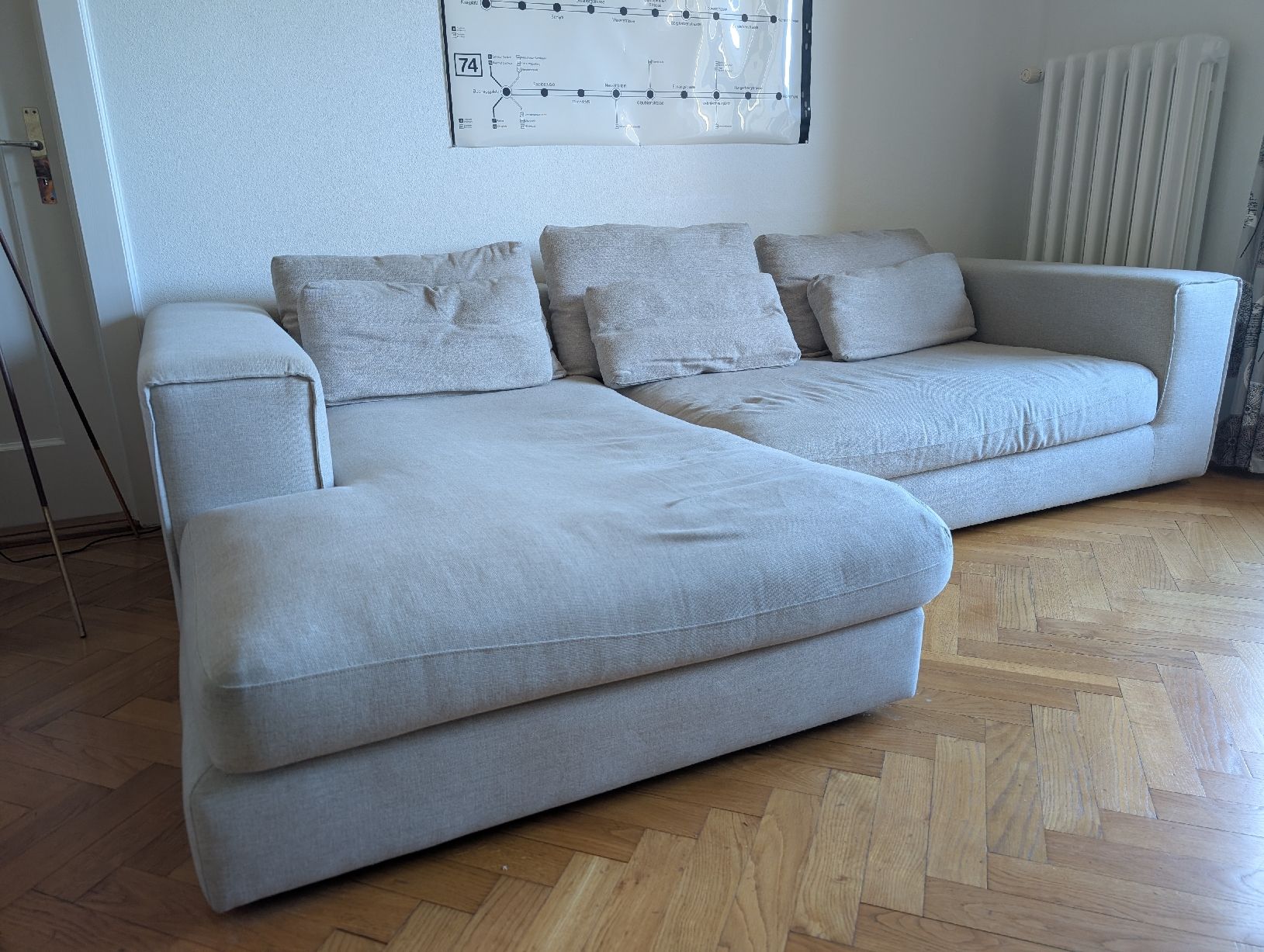 Pfister Sofas: Gemütliches Pfister Ecksofa in Beige / Hellgrau  – D'occasion à Zürich par lukas.amstutz