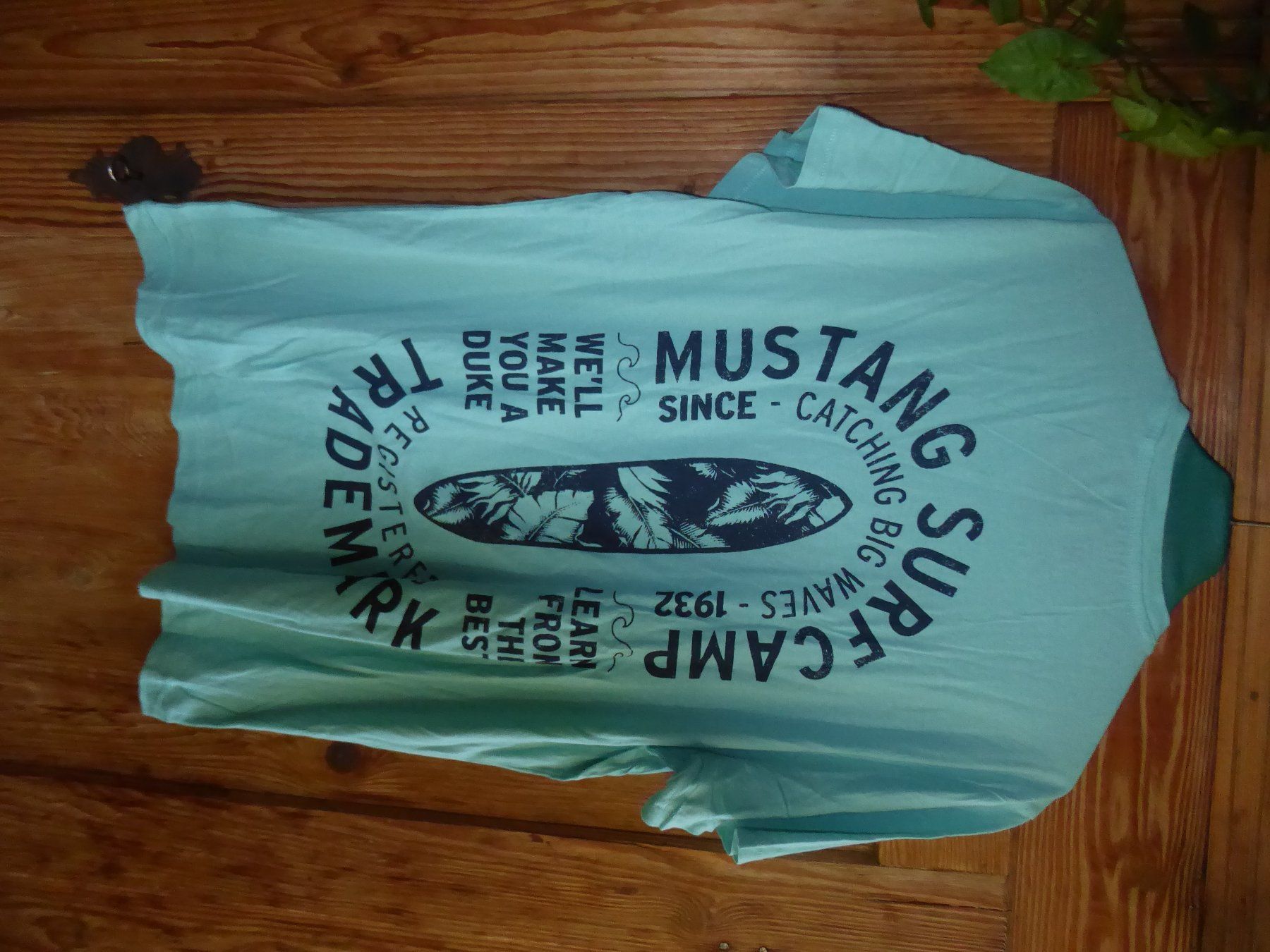 T-Shirts: Herren Tshirt Gr  L MUSTANG Türkis – Gebraucht aus Sargans von Benziner 4