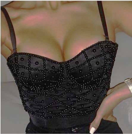 NEUES schwarzes Bandage Top für Gr. XS/S - 221668