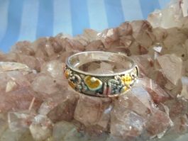 Ring mit Blumen Tibetsilber