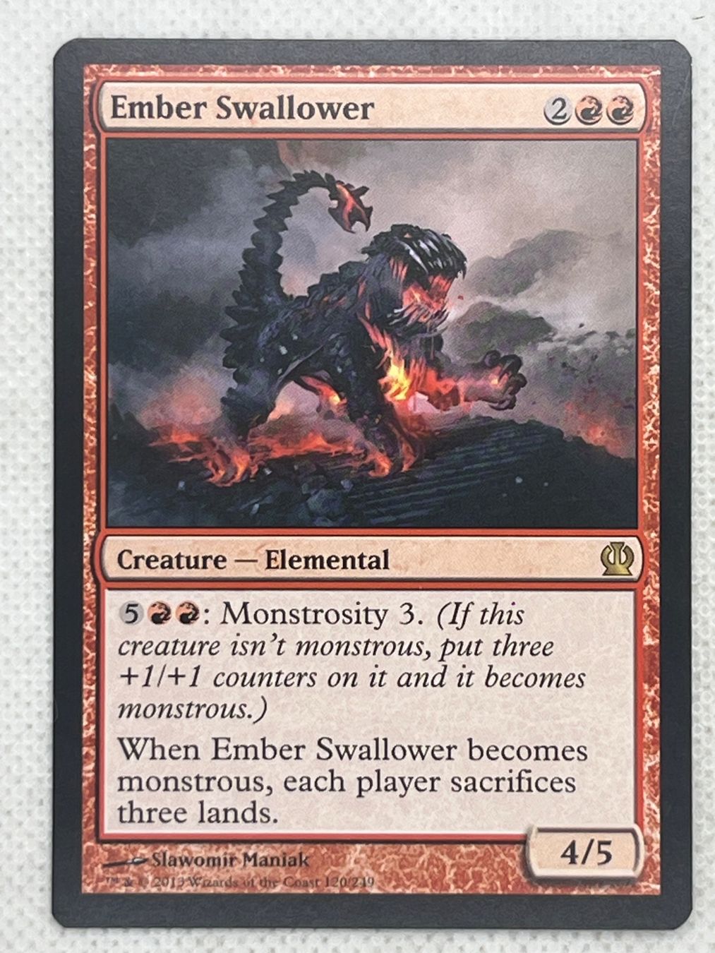 Magic The Gathering Carte collezionabili: MTG Ember Swallower THS 120 Rare – Usato da Hinterkappelen venduto da Kim1992