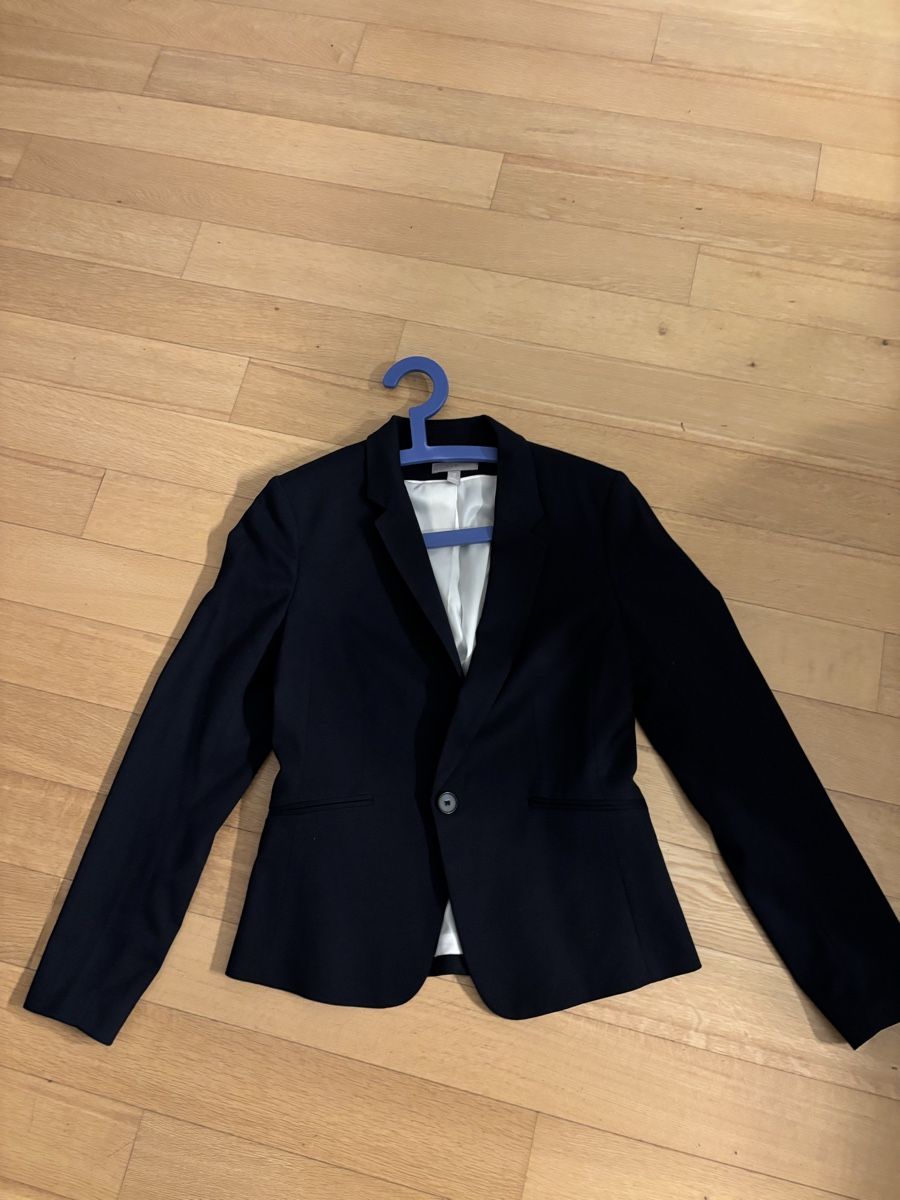 H&M Giacche: Blazer, Gr.38, tailliert, dunkelblau – Nuovo (secondo la descrizione) da Münsingen venduto da Seestern68