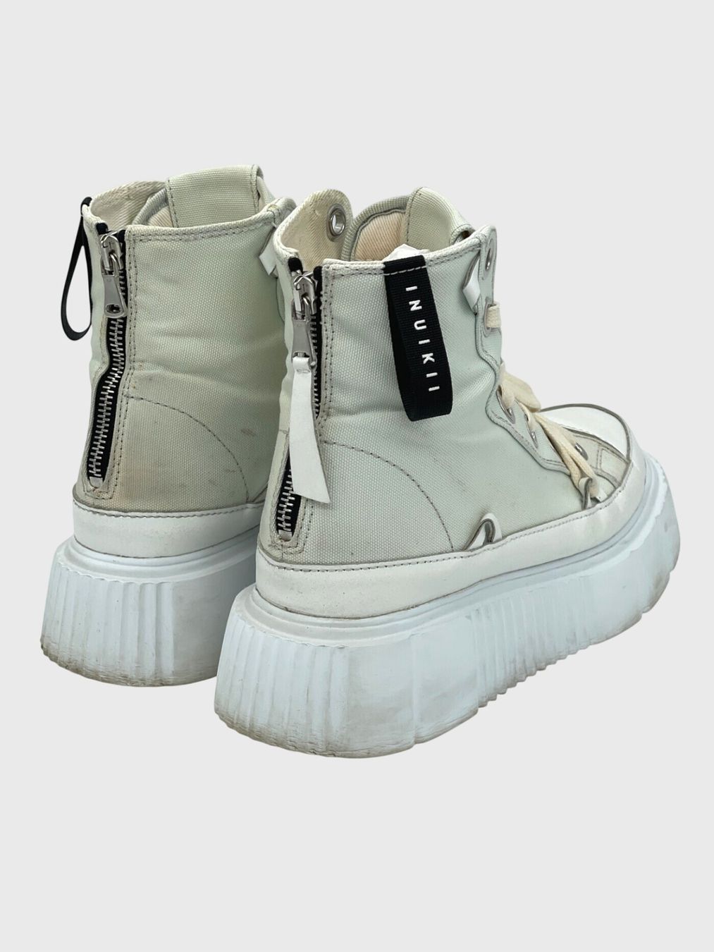 Inuikii Scarpe da donna: INUIKII Canvas Platform Sneaker EU 38 Weiß – Usato da Zürich venduto da shoe_shop 3