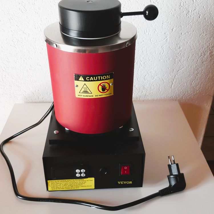 Digitaler Metallschmelzofen Mit Graphittiegel, 1800 W, Elektrische