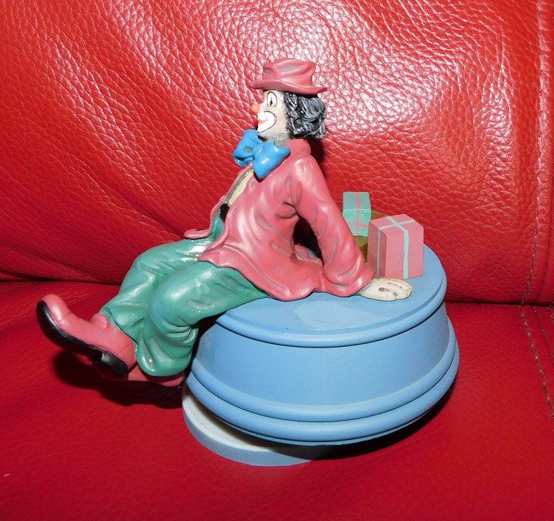 Carillon: Gilde Clown Spieldose, Oh mein Papa – Usato da Villnachern venduto da Niggo0 1