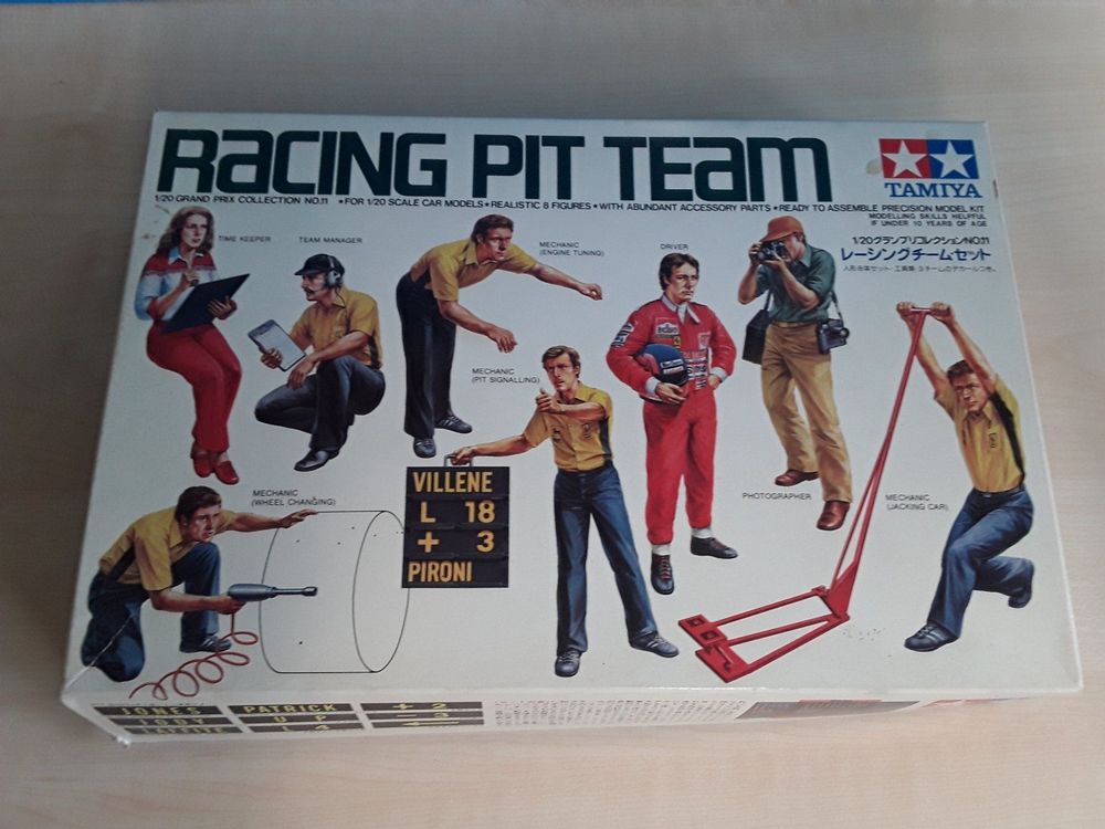 Modellbausatz _ Racing Boxen Team / Crew _ Tamiya _ 1:20 (Gebraucht) in ...
