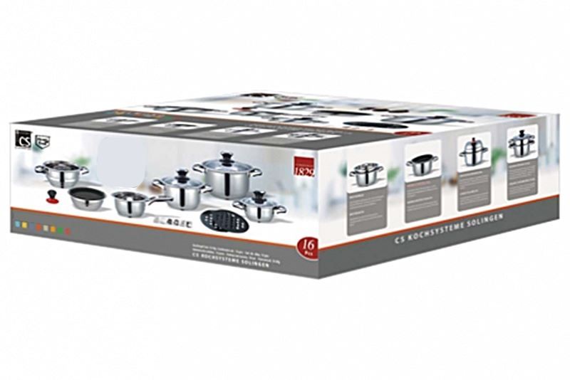 Töpfe: Topfset AURICH 16 Teile, Edelstahl – Neu und originalverpackt aus Wettingen von kochshop 2