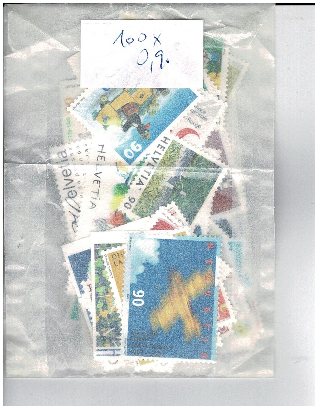 Tutti i francobolli: -.90 Rp. 100x  ** – Nuovo (secondo la descrizione) da Lausanne venduto da Whorvath