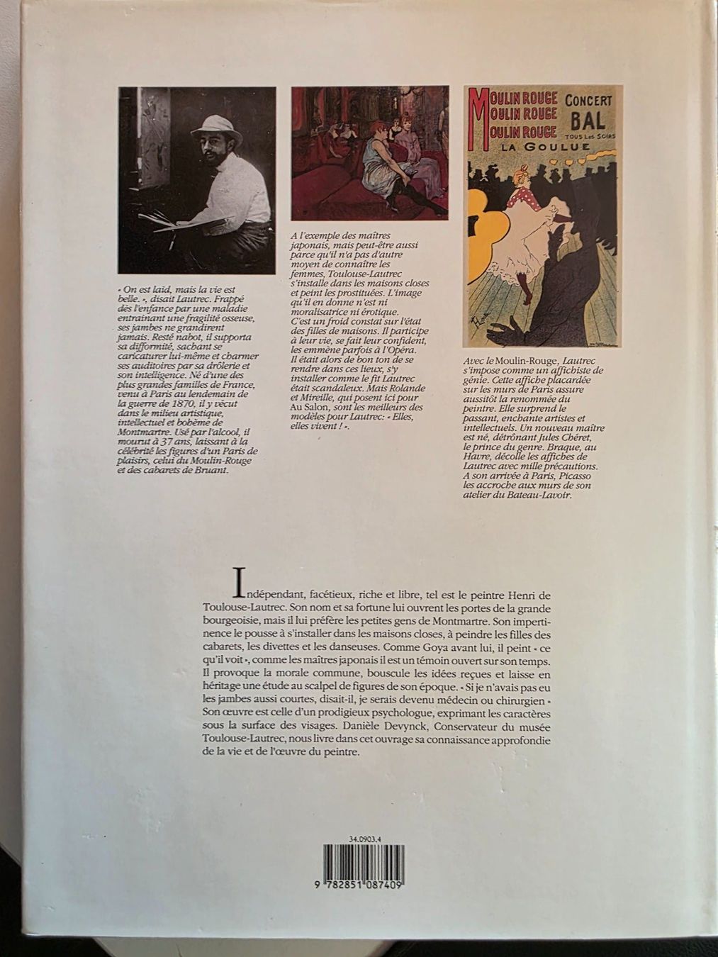 Libri: Toulouse- Lautrec - Danièle Devynck – Usato da Walterswil BE venduto da Lonitti 7