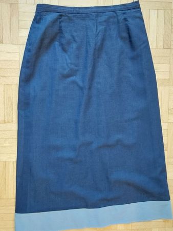 Jupe Rock HUGO BOSS dunkelblau Baumwolle 34