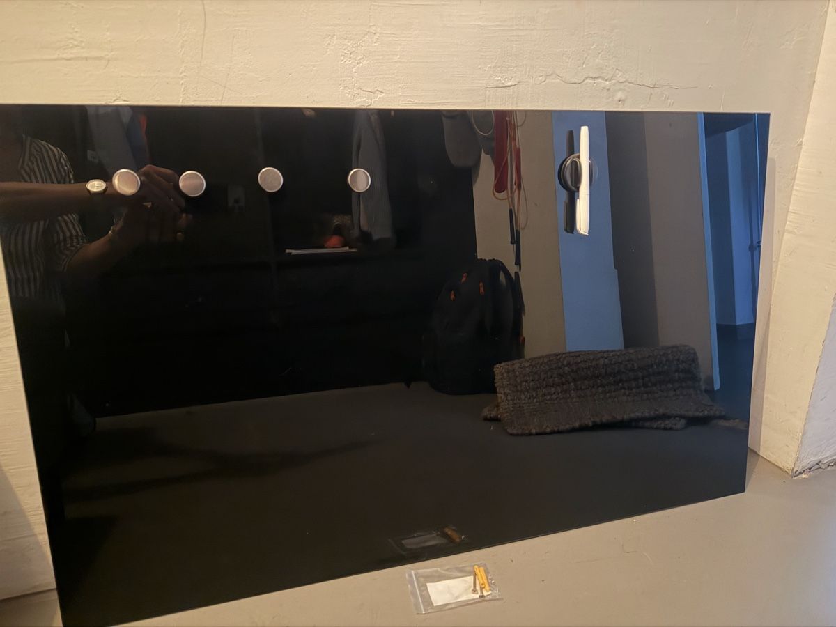 Magnete: schwarze Magnetttafel aus Glas – Neu (gemäss Beschreibung) aus Schönenwerd von Jumbojack
