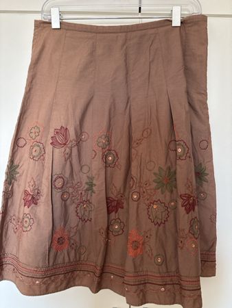 Marks&Spencer Rock, braun mit Blumen - Herbst!