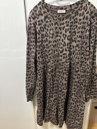 Leopardenmuster Kleid, Grösse M