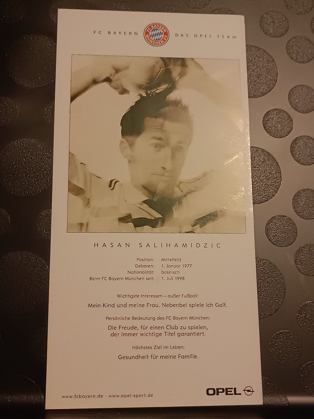 Autografi: Hasan Salihamidzic- Bayern München - handsigniert – Usato da Menziken venduto da Artographs 1