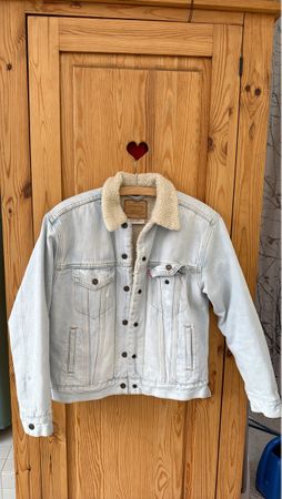 Veste Levi's en jean clair doublée sherpa - Taille xs