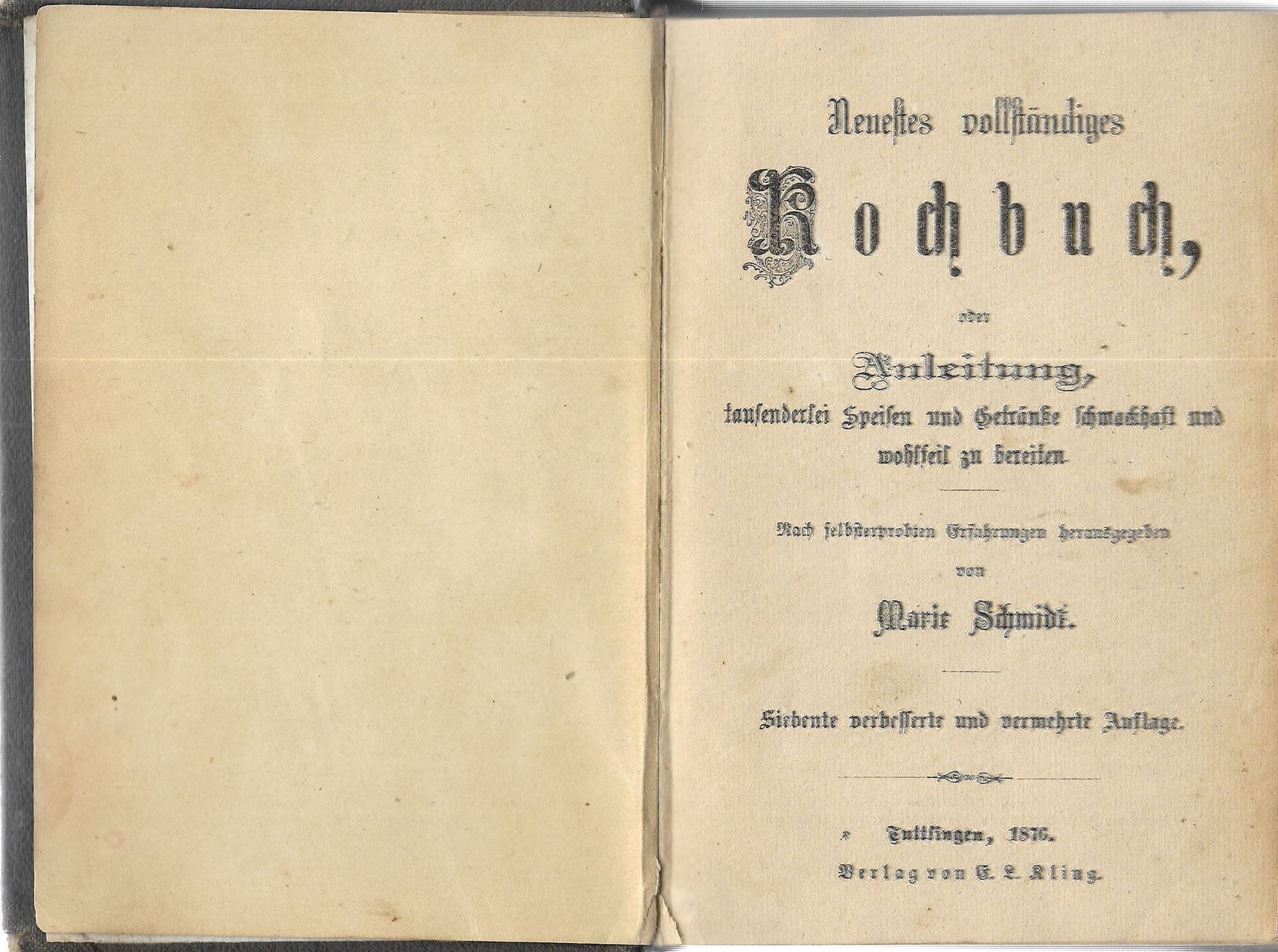 Libri: Neuestes vollständiges Kochbuch 1876 – Usato da Bern venduto da Grindelwaldaus