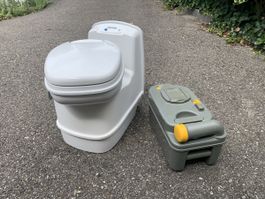 Thetford Toilette C250, weiss, mit Spülkasten, guter Zustand
