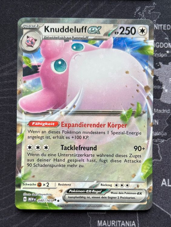 MEW 040 – Knuddeluff EX – 151 – Sammelkarte – Deutsch – Holografisch – Near Mint – Mit Toploader Versandschutz – Ideal Zum Spielen & Sammeln