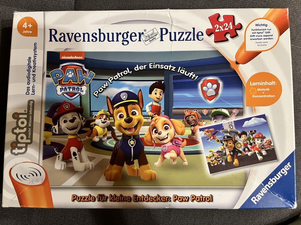 Ravensburger Tiptoi Paw Patrol Puzzle 2x24 (Gebraucht) in Vals für CHF ...