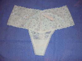 VICTORIA'S SECRET LACIE WIDE BAND THONG, M, NEU