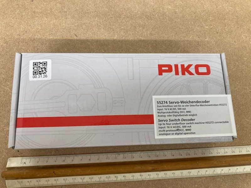 Piko Modellini di ferrovie: Piko H0 55274 Servo - Weichendecoder neu in OVP – Nuovo e nell'imballaggio originale da Büsserach venduto da ModellbahnDepot