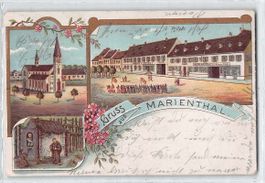 GRUSS aus MARIENTHAL 1903
