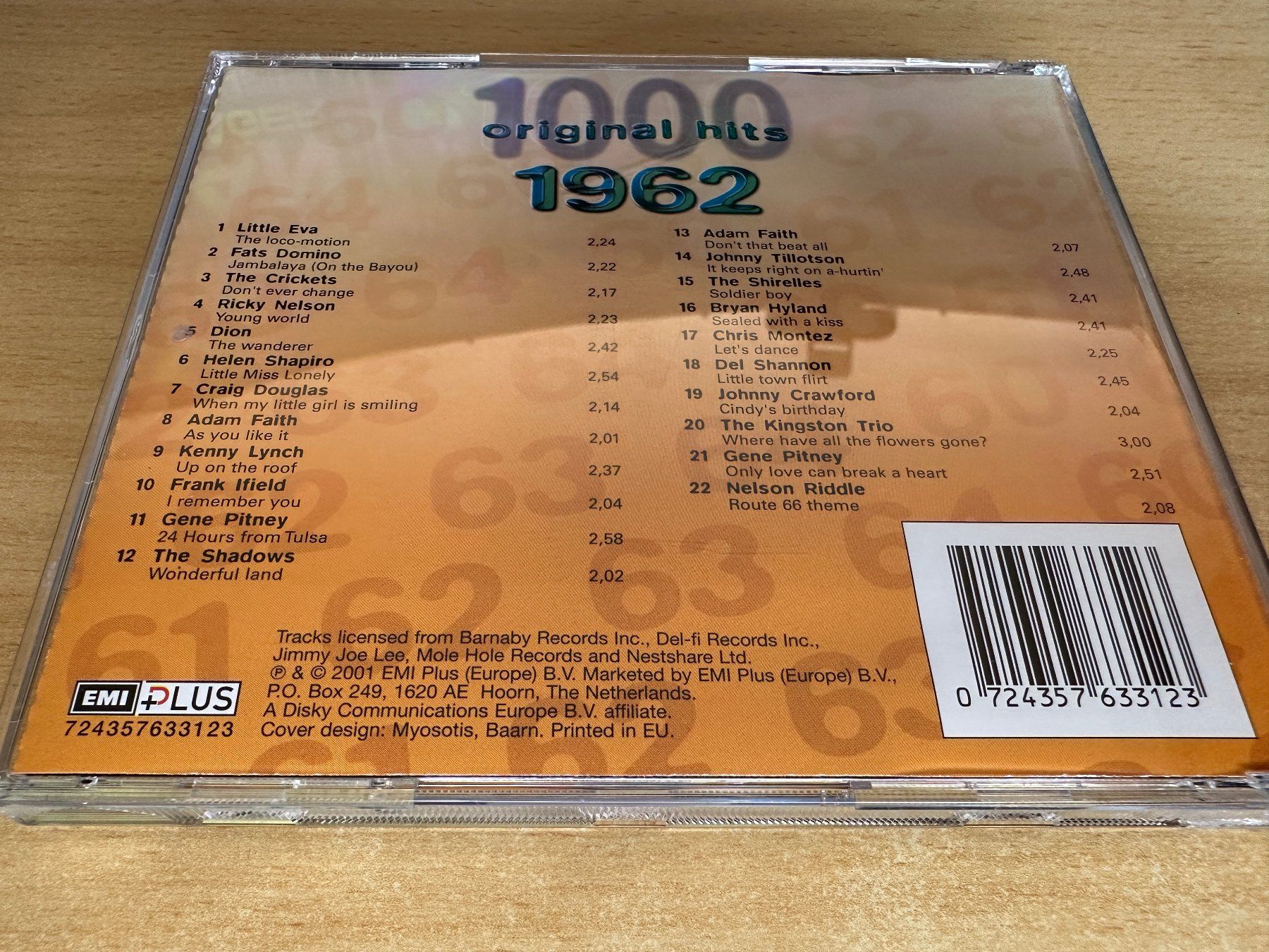 CDs: Various – 1000 Original Hits 60's - 1962 – Gebraucht aus Rikon im Tösstal von Alpenmutz 1