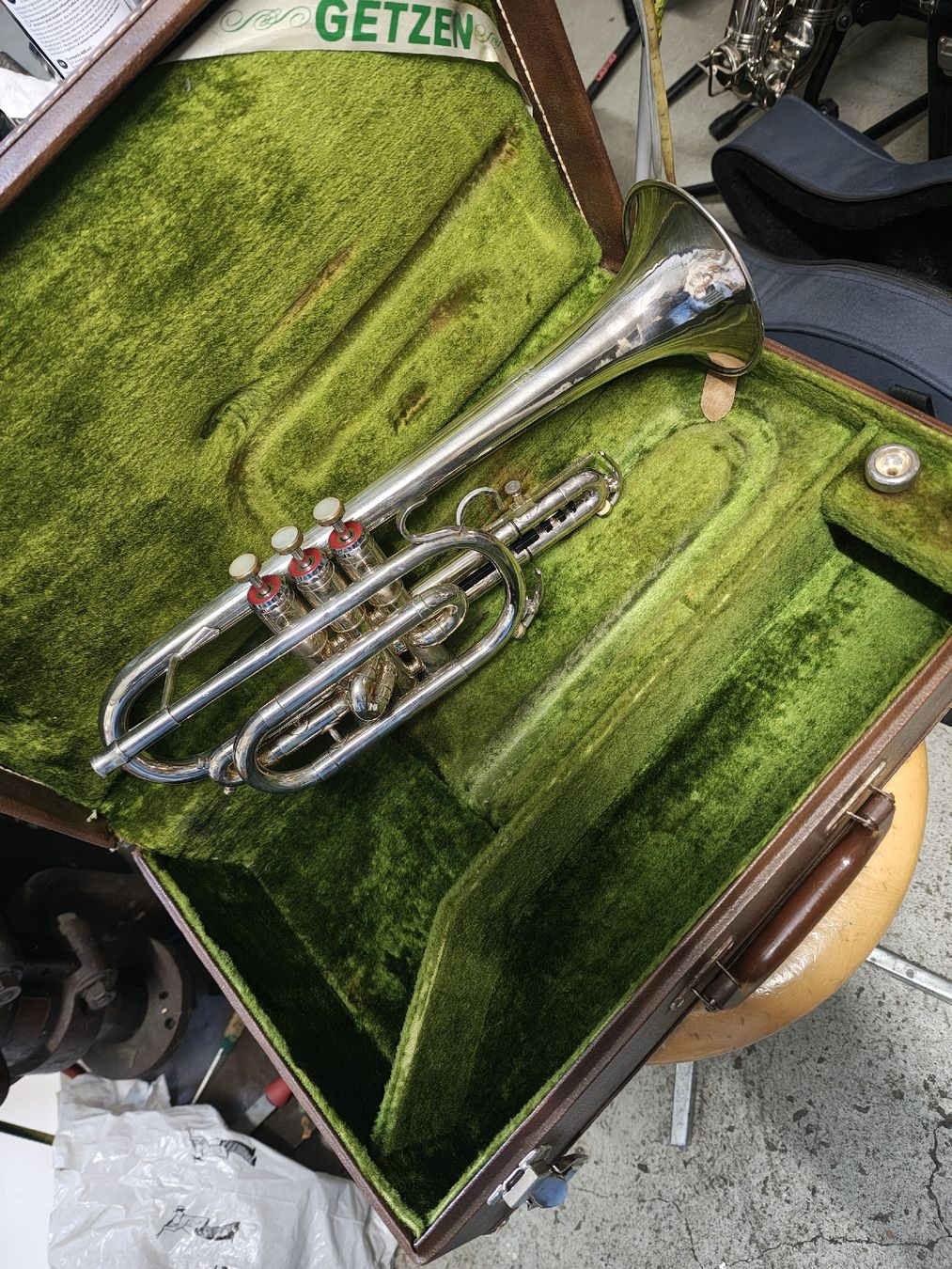 Strumenti musicali: B Getzen 300 Mezo Cornet – Usato da Langenthal venduto da Saxophone23 3