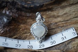 Mondstein      Facettiert    Anhänger   925 Silber