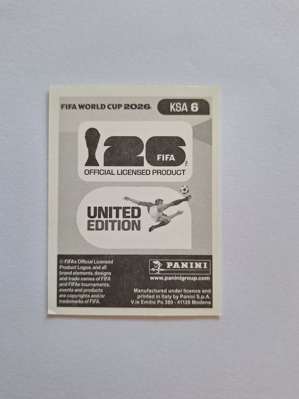 Panini Carte collezionabili: Panini Jehad Thikri KSA 6 – Nuovo (secondo la descrizione) da Romanens venduto da Crocette 1