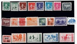 21x Briefmarken China