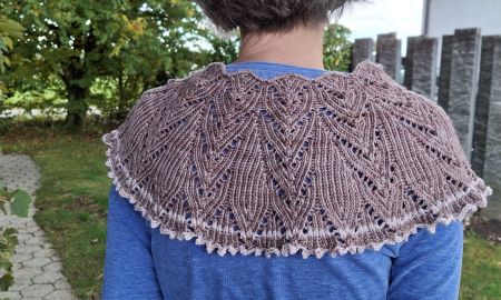 Schulterwärmer handgestrickt, 100% Merino   NEU