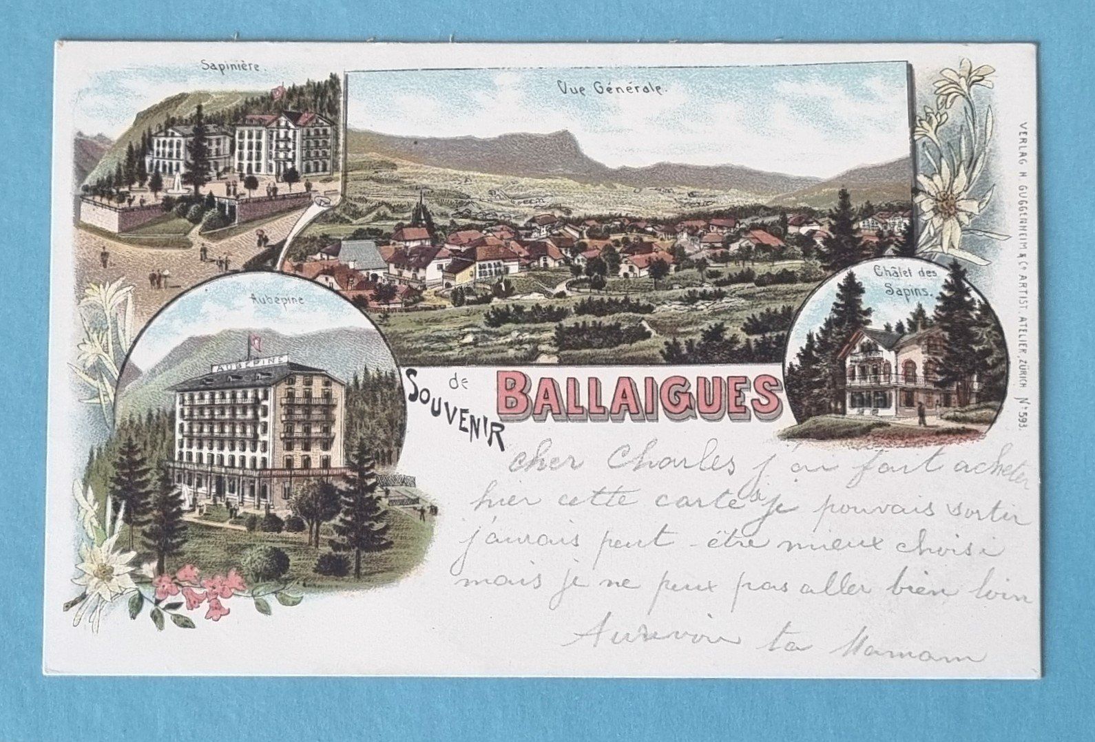 Cartoline postali: Ballaigues - Mehrbildkarte - Litho – Usato da Rothrist venduto da RROENK