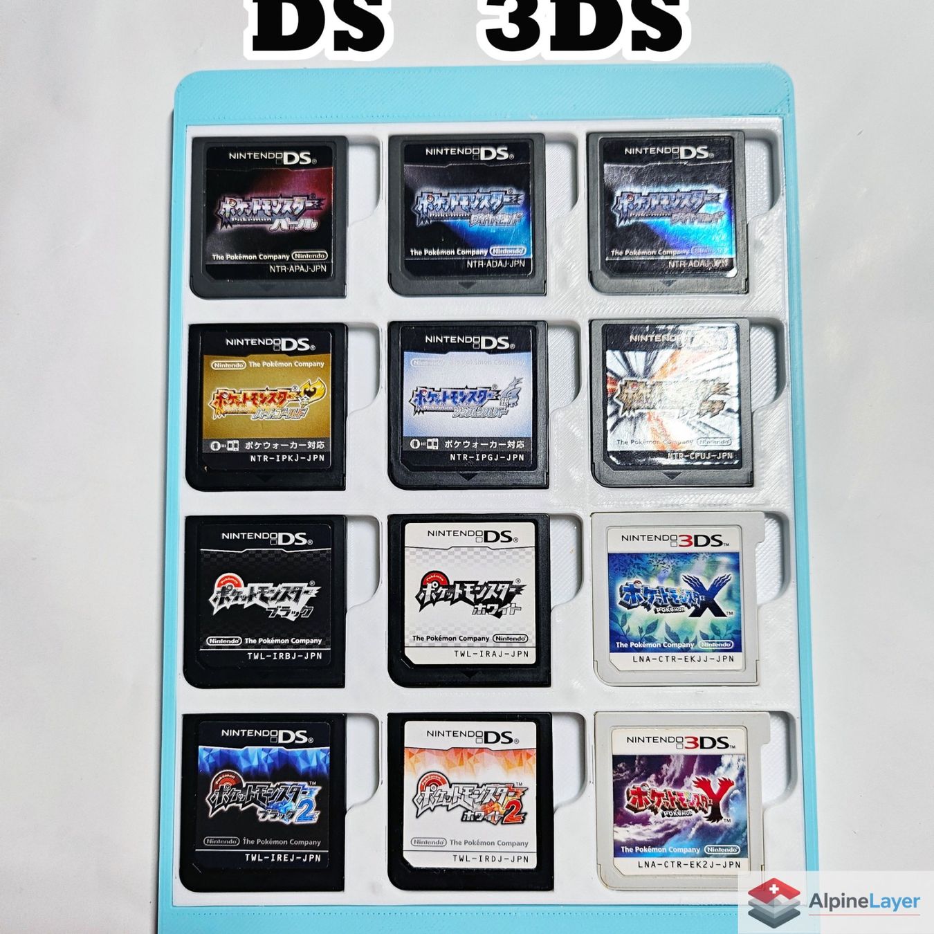 Racks & Cavalletti: Nintendo DS 3DS Cartridge Holder 3D Printed Stackable – Nuovo (secondo la descrizione) da Losone venduto da AlpineLayer
