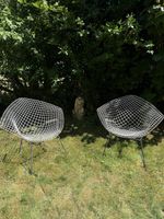 Vintage Knoll Weisse Diamond Chairs von Harry Bertoia
