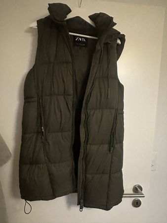 Damen Steppweste Zara Khaki Grösse M guter Zustand