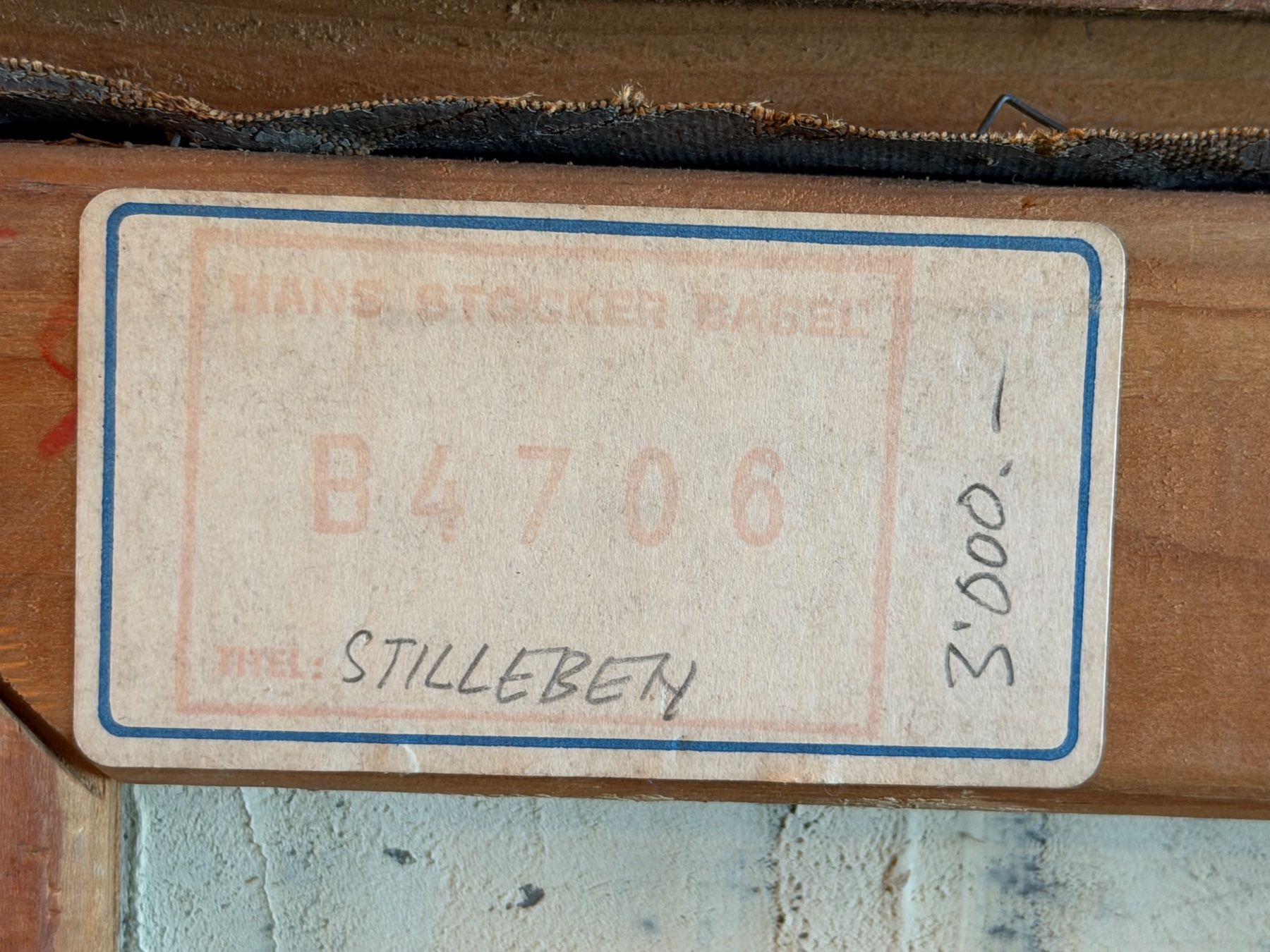 Dipinti: Hans STOCKER 1947 ÖlGemälde Auf Leinwand – Usato da Basel venduto da PAUL_ART 9