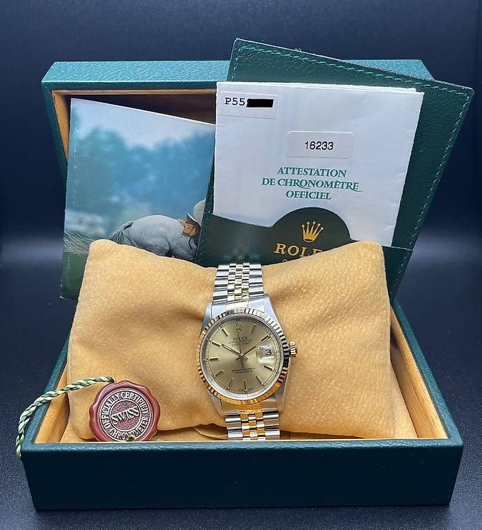 Rolex Uhren: Rolex Datejust 36 Ref. 16233 Jubilee Champagne Diamond Dial – Gebraucht aus Lugano von luganotopwatches 8