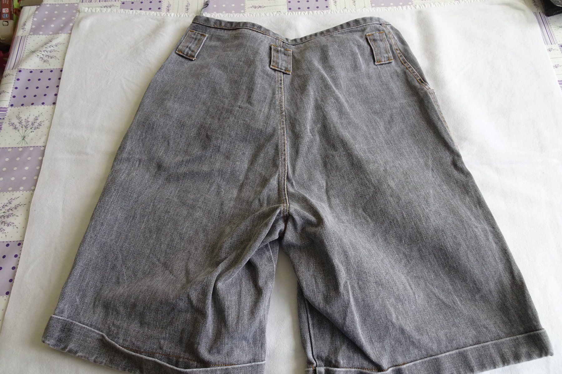 Hosen: Jeans Short, Bermuda grau meliert Gr 38 – Gebraucht aus Strengelbach von schmetterling20 3