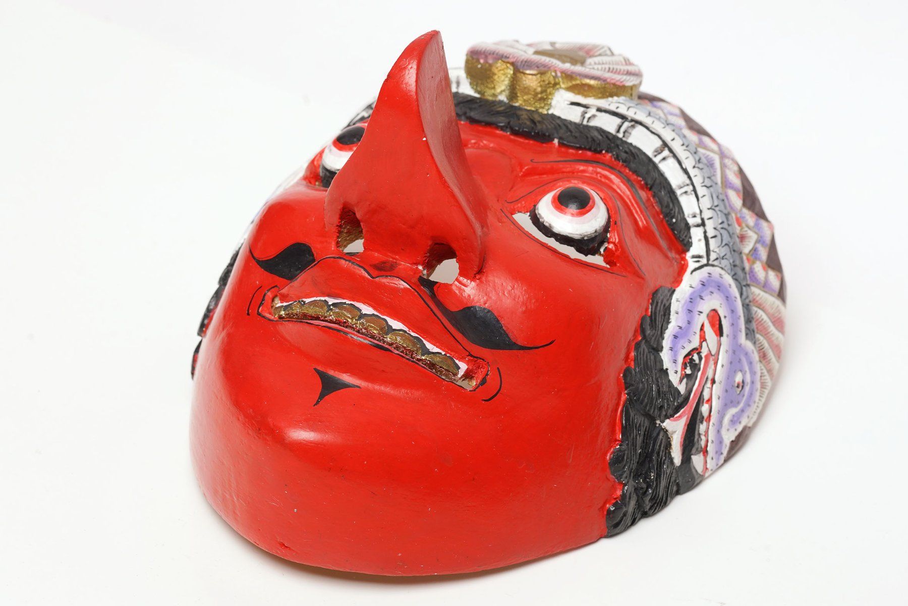 Maschere: Geschnitzte, asiatische Holzmaske – Usato da Buochs venduto da chicco64 2