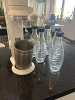 SodaStream Wassersprudler weiss mit 5 Glasflaschen gebraucht
