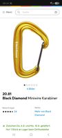 Black Diamond Miniwire Karabiner Gold