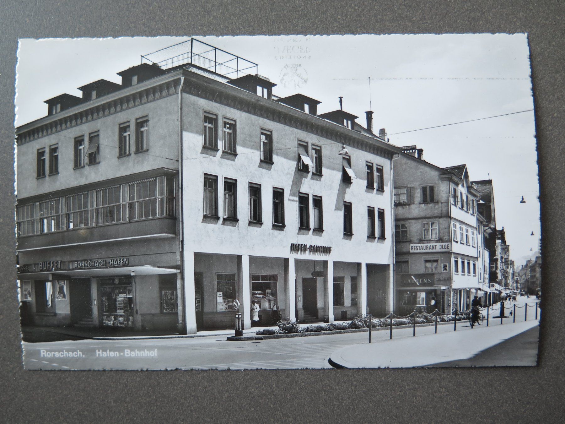 Cartoline postali: RORSCHACH - HAFEN-BAHNHOF – Usato da Wittenbach venduto da lipasal